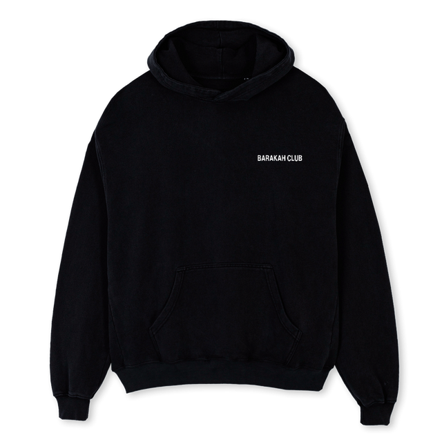 BUILT ON BARAKAH  Black Oversized Hoodie.