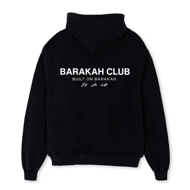 BUILT ON BARAKAH  Black Oversized Hoodie.