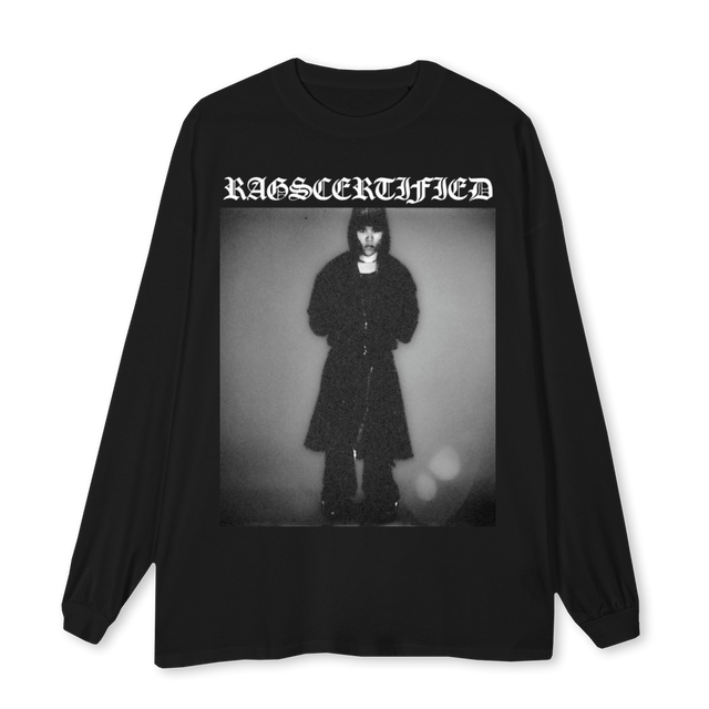 THIS IS PAVLO Black Oversized LS Tee.