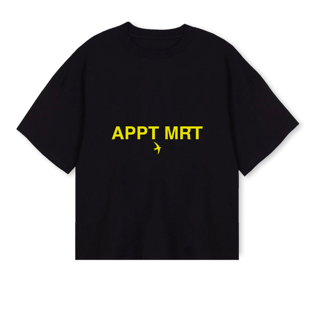 BY CATF Black Oversized Boxy Tee.