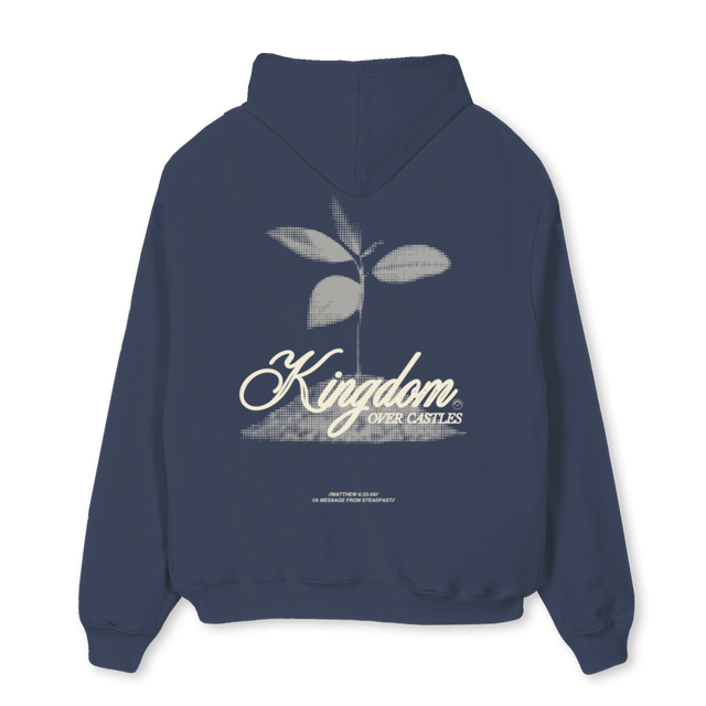KINGNAVY Navy Blue Oversized Hoodie.