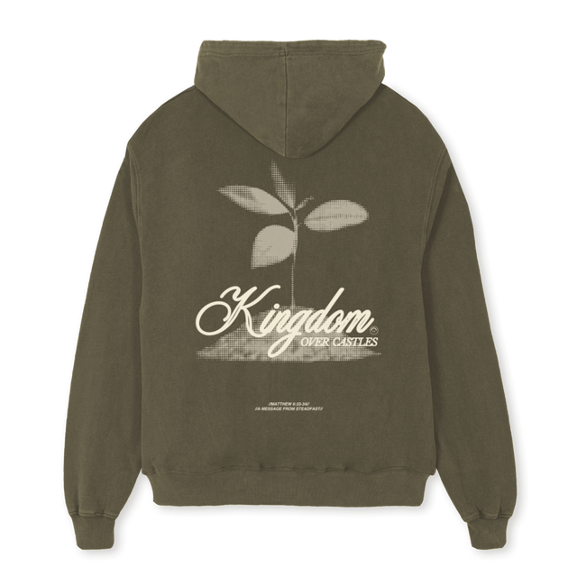 KINGOLIVE Vintage Olive Oversized Hoodie.