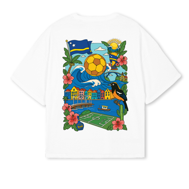 BFTMWHITE White Oversized Boxy Tee.