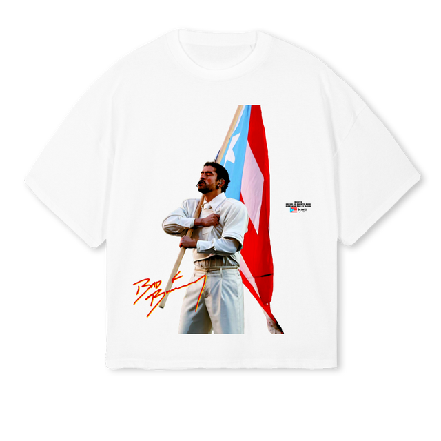 SUPERBOWL White Oversized Boxy Tee.
