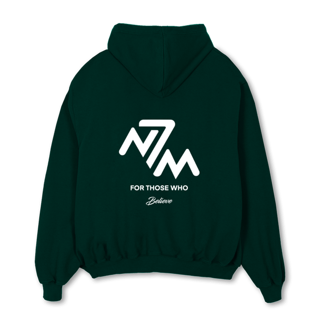 GREENZIP Wild Green Oversized Zipped Hoodie.