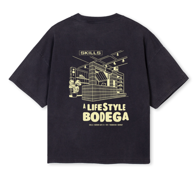 ALBCROPPEDBVW Vintage Black Oversized Boxy Tee.