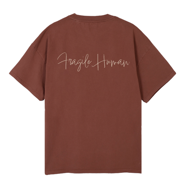 SIMPL TSH_VB Vintage Brown Oversized Tee.