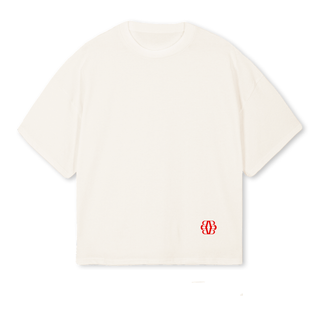 JJDDGN Vintage White Oversized Boxy Tee.