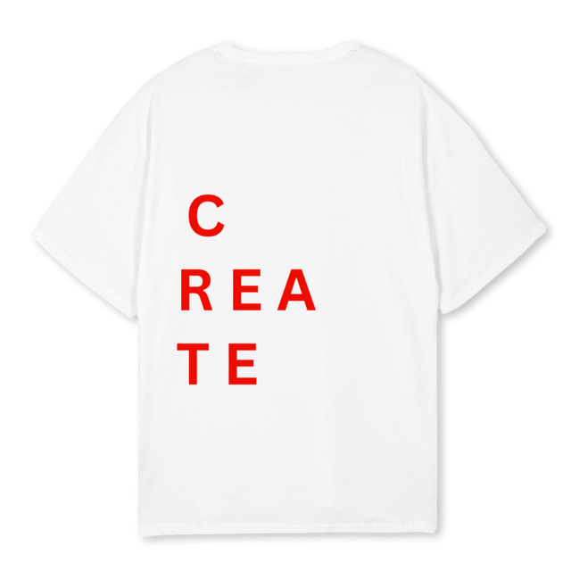 BLANCA CREAT White Oversized Tee.