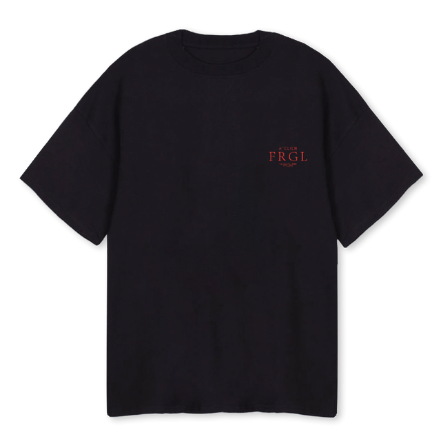 POPCITY TSH Black Oversized Tee.