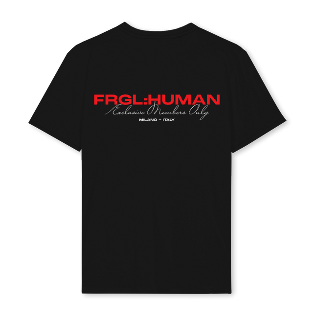 FRGLHUMAN TSH Black Regular Tee.
