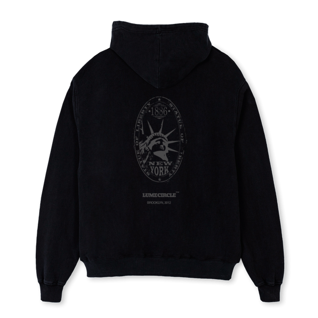 HOODIEBK Black Oversized Hoodie.