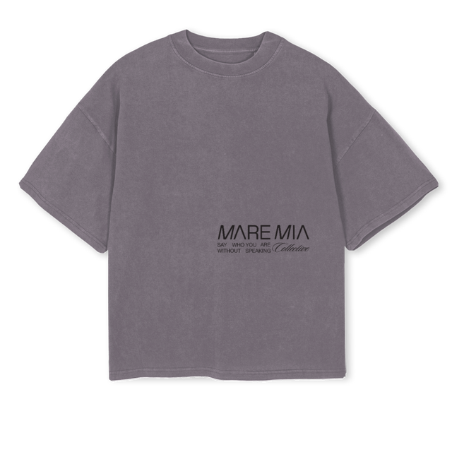 MAREMIA CAMI Pigment Grey Oversized Boxy Tee.