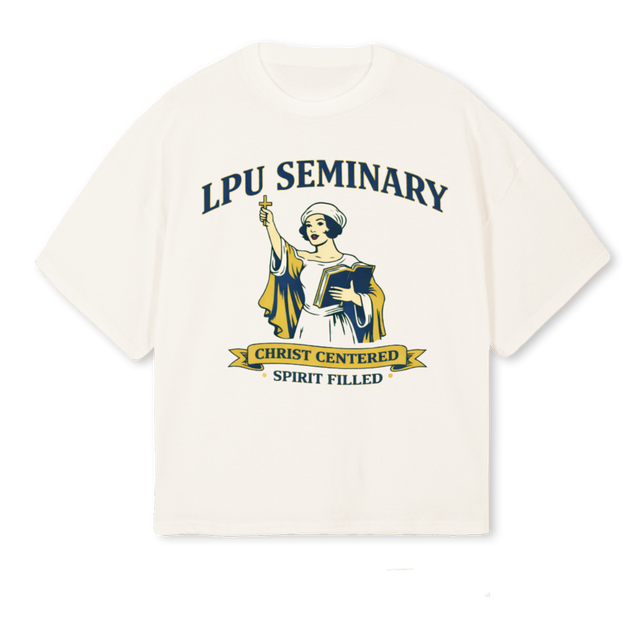 LPUAIMEE Vintage White Oversized Boxy Tee.