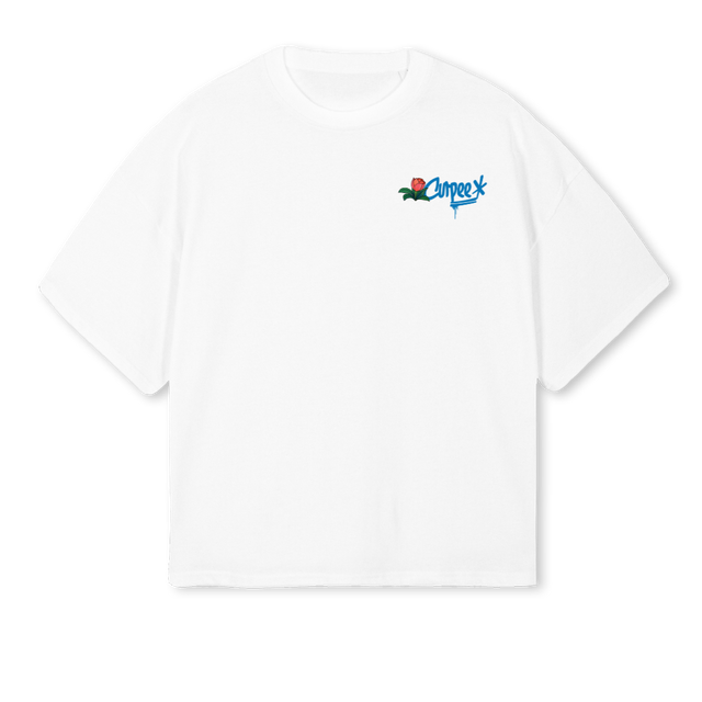 BFTMNLWHITE White Oversized Boxy Tee.