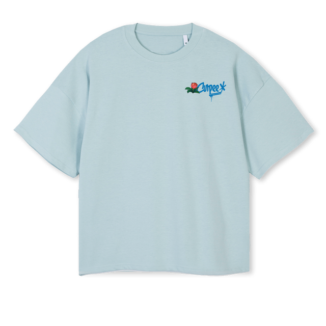 BFTMNLCOLDBLUE Cold Blue Oversized Boxy Tee.