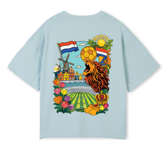 BFTMNLCOLDBLUE Cold Blue Oversized Boxy Tee.