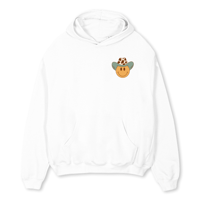 VAQUERO BLANC White Oversized Hoodie.