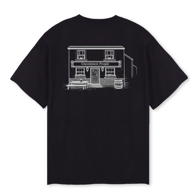 PUB  Black Oversized Tee.