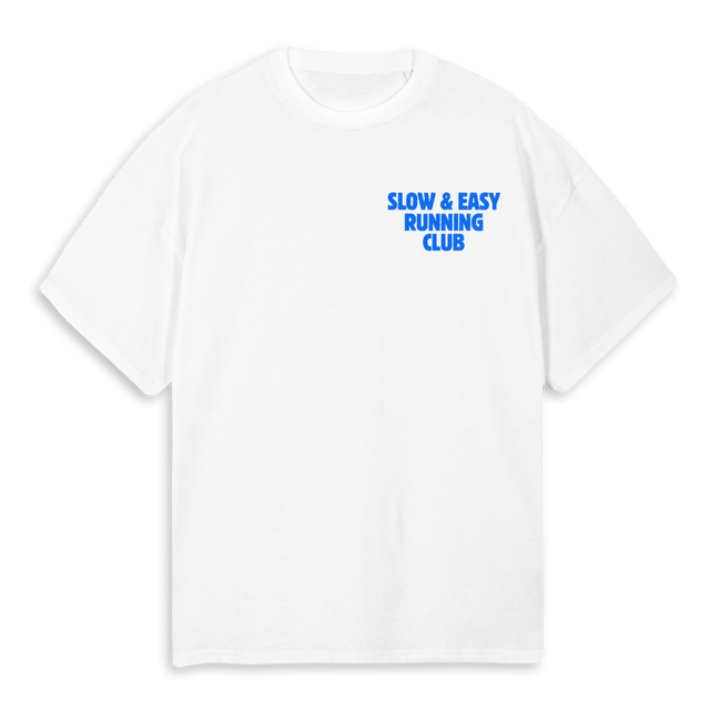 CORRIENDOLENTO White Oversized Tee.