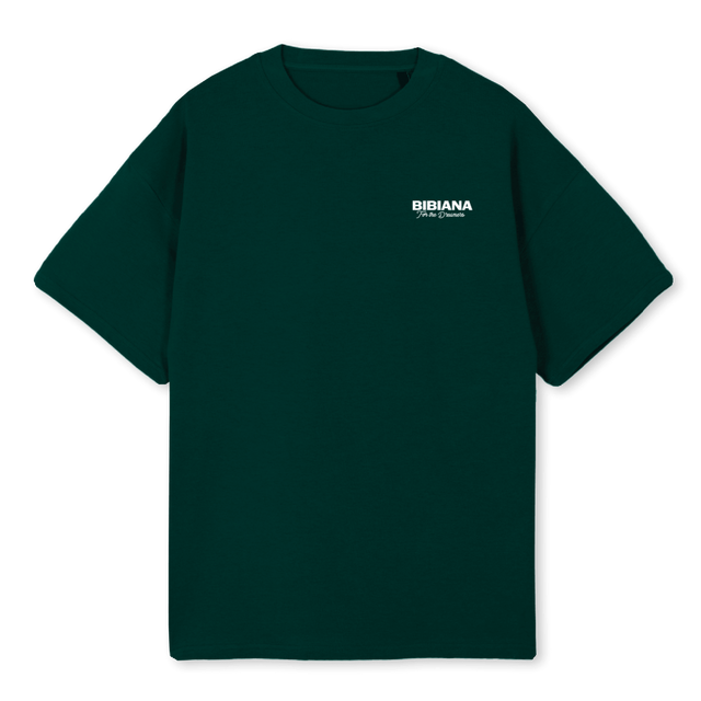 BIBIANA BASEC Wild Green Oversized Tee.
