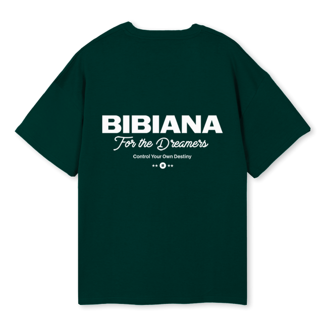BIBIANA BASEC Wild Green Oversized Tee.