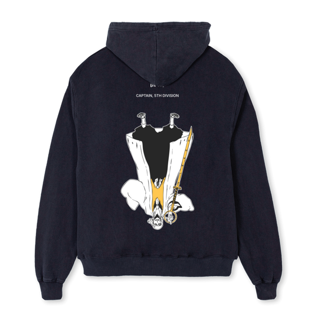 CAPTAIN FIFTH DIV Vintage Black Oversized Hoodie.
