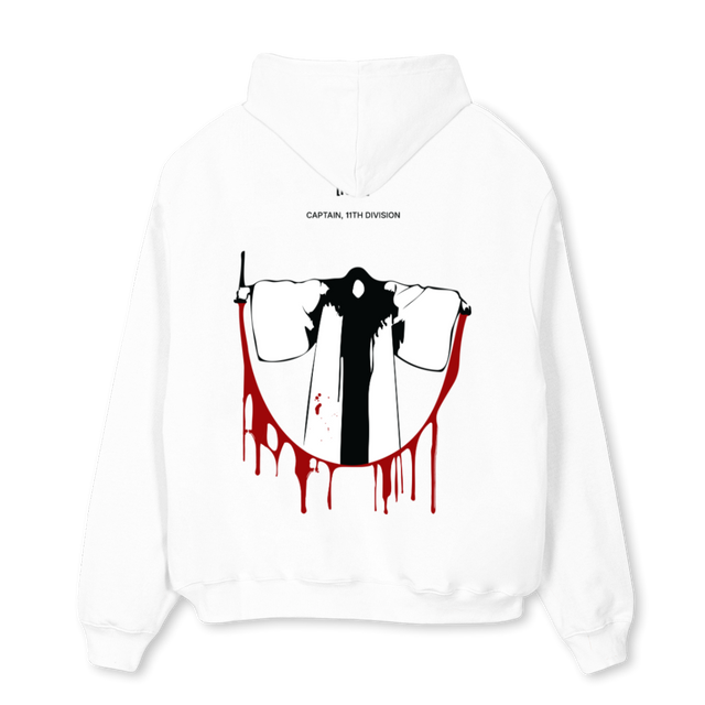 CAPTAIN ELEVENTH DIV White Oversized Hoodie.