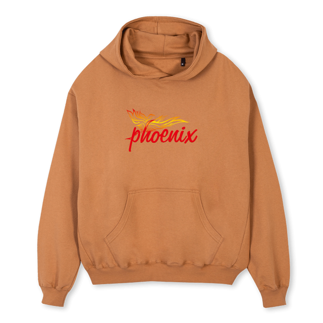 PHOENIX Camel Oversized Hoodie.