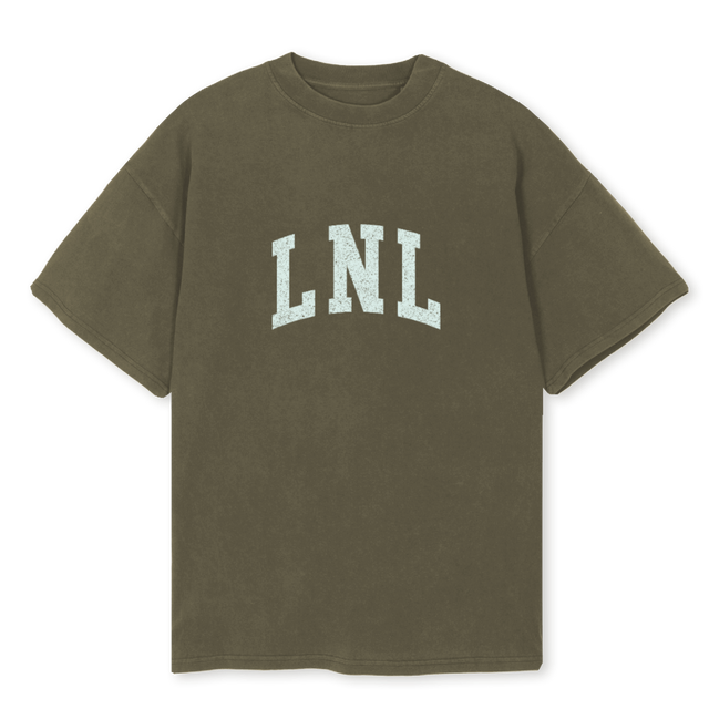 LNLKHAKIMINTTEE Vintage Olive Oversized Tee.