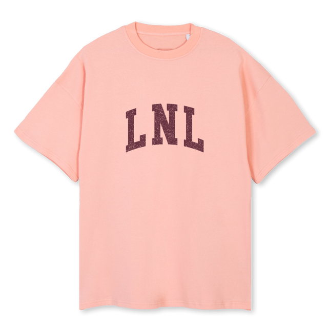LNLSALMBURGTEE Pink Clay Oversized Tee.