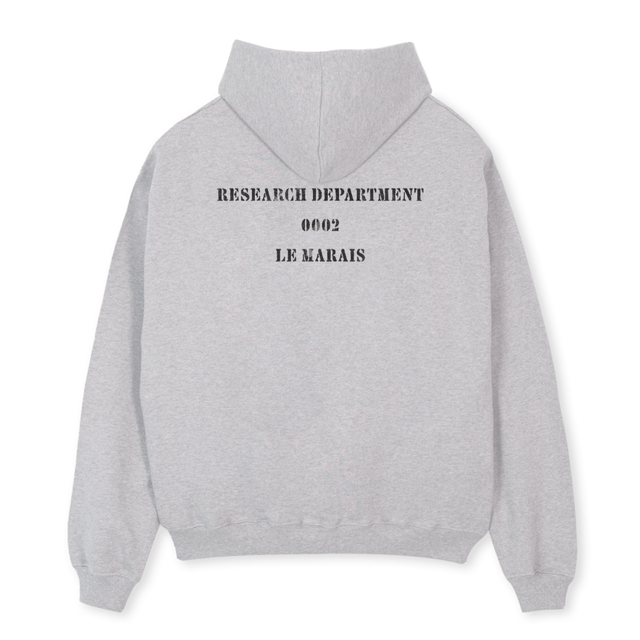 RESDEPTHOODIE Light Grey Marl Oversized Hoodie.