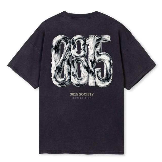 CREAMVINT Vintage Black Oversized Tee.