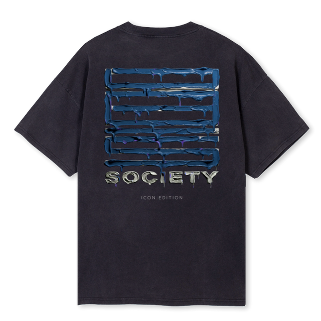 BLUEMELTVINT Vintage Black Oversized Tee.