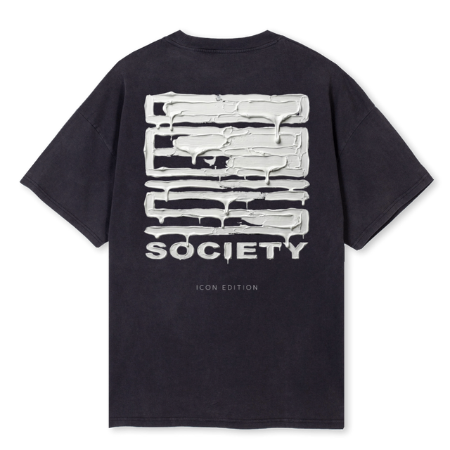 WHITEMELTVINT Vintage Black Oversized Tee.