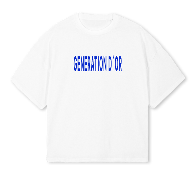 SHIRTGENERATIONDOR White Oversized Boxy Tee.