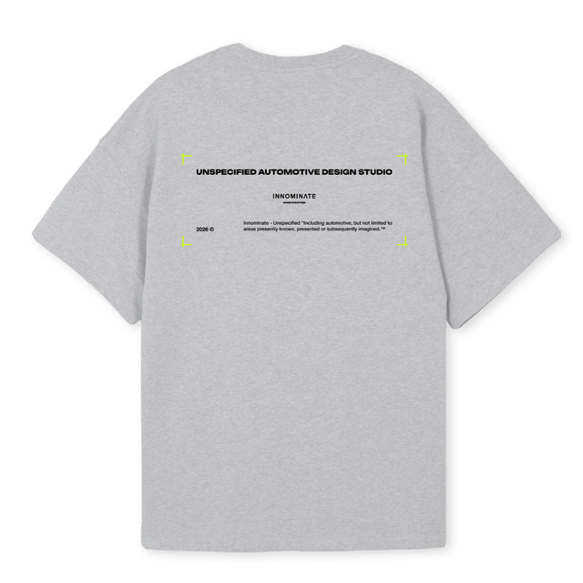 TEEGRAY Light Grey Marl Oversized Tee.
