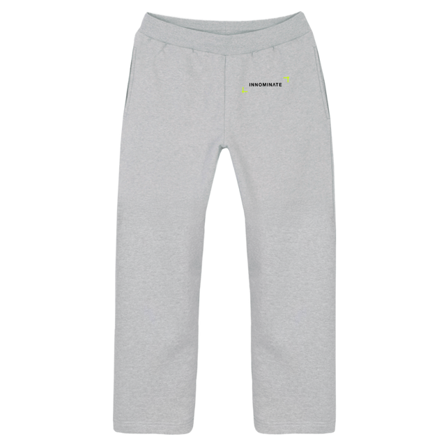 PNTSBRACKET Light Grey Marl Straight-Leg Relaxed Sweatpants.