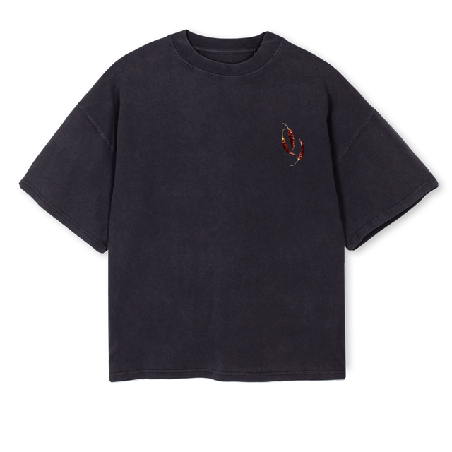 SAMPLESPICY Vintage Black Oversized Boxy Tee.
