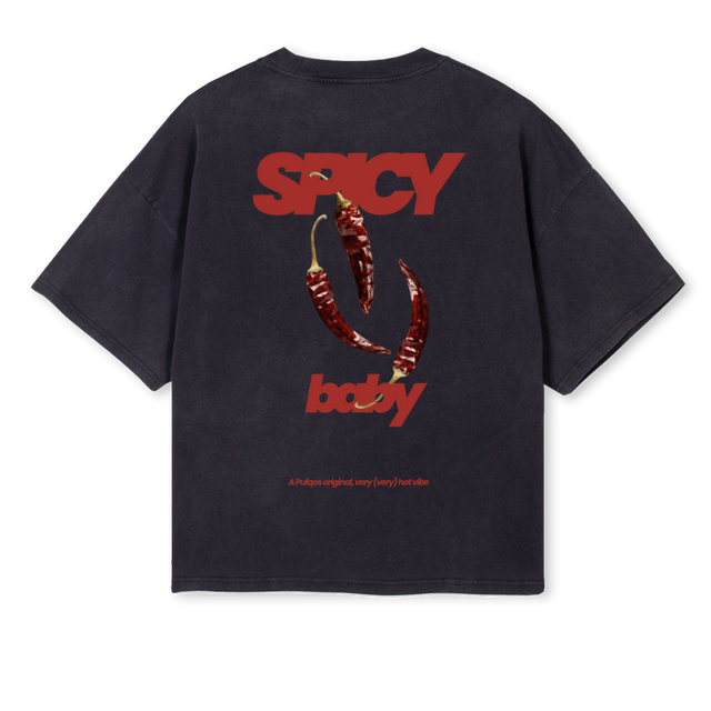 SAMPLESPICY Vintage Black Oversized Boxy Tee.