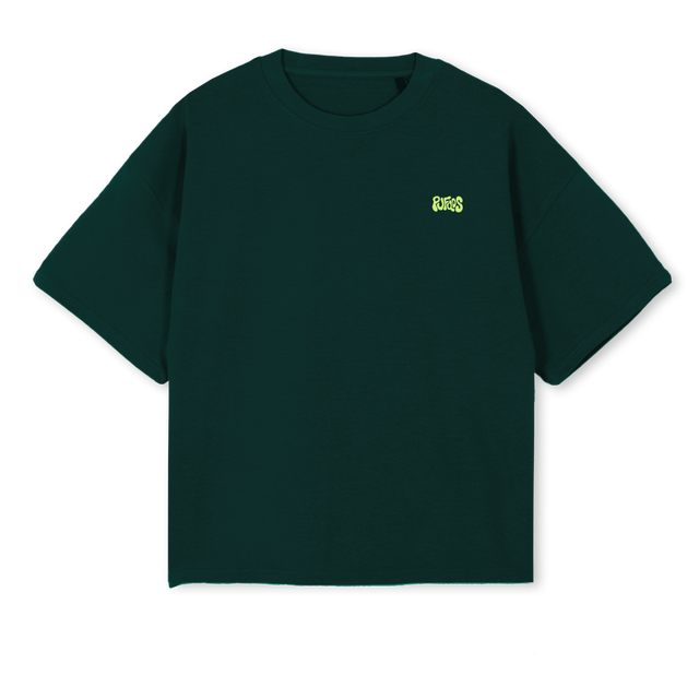 SAMPLEPUFQOSVERT Wild Green Oversized Boxy Tee.