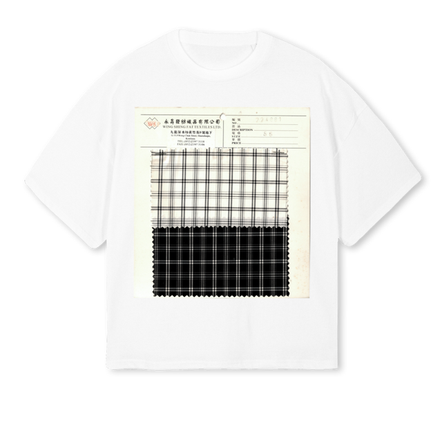 HONGKONGBW White Oversized Boxy Tee.