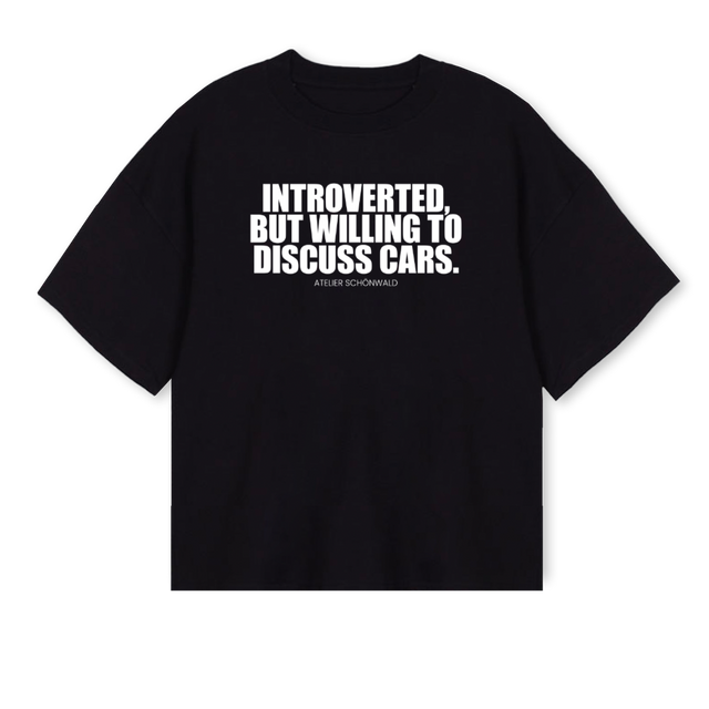 KJADFKSJRBGKEJB Black Oversized Boxy Tee.
