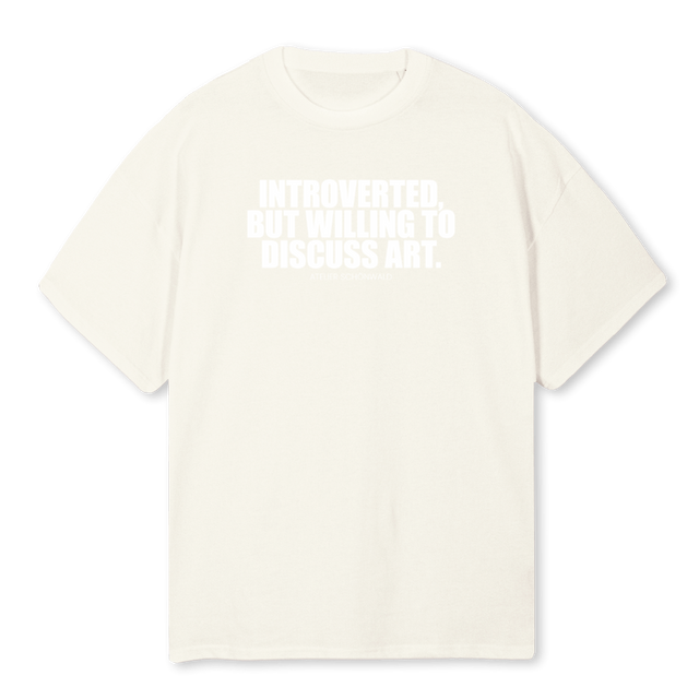 ZTDITDIZTDTDO Cream Oversized Tee.