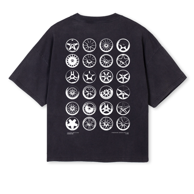 CHOOSEONESAMPLE Vintage Black Oversized Boxy Tee.