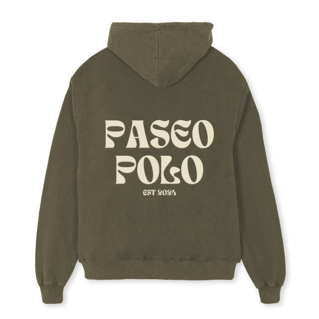 OLIVESH Vintage Olive Oversized Hoodie.