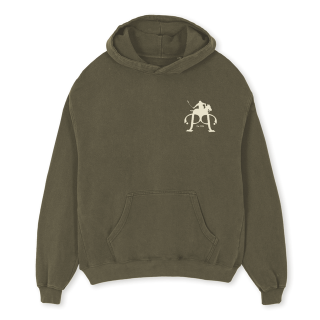 OLIVESC Vintage Olive Oversized Hoodie.