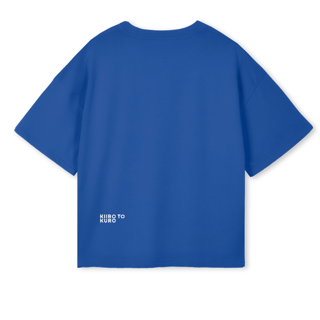 KTKJAPANESECOBALT Cobalt Blue Oversized Boxy Tee.