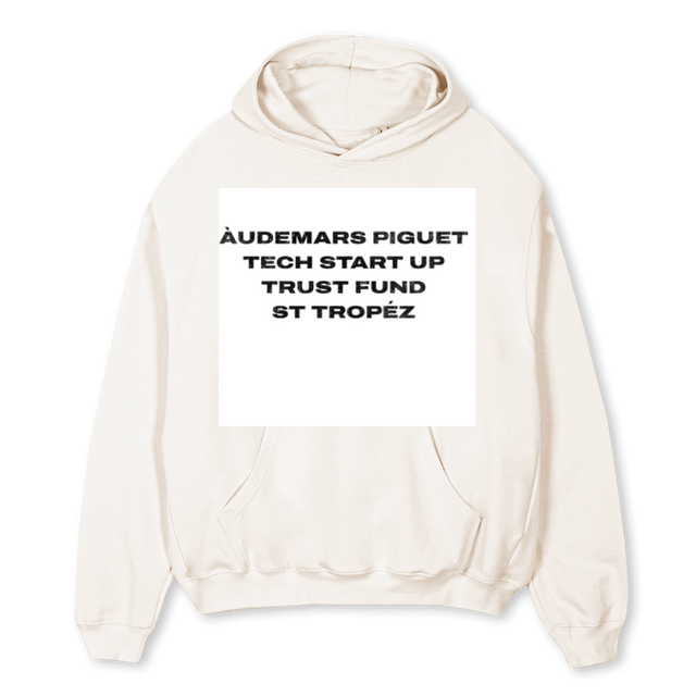 TRUSTFUNDHOODIE Vintage White Oversized Hoodie.