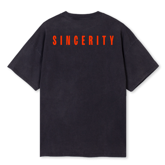 OJEBLACKSENCIRITY Vintage Black Oversized Tee.